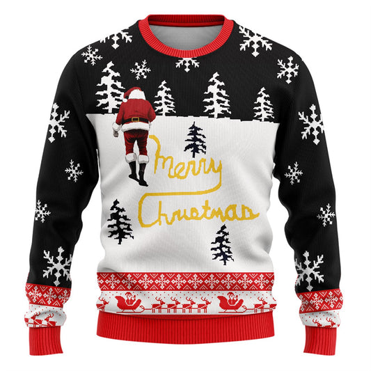 Suéter Navideño Feo Impreso en 3D para Hombre - Image 2