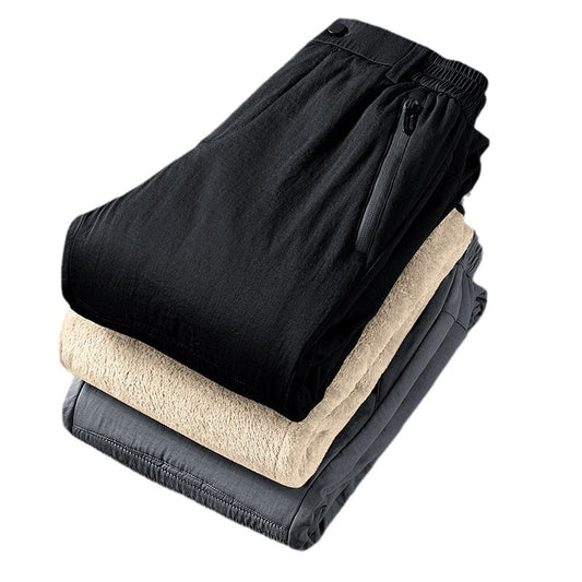 Pantalones Térmicos de Lana de Cordero y Algodón para Hombre - Invierno Resistente al Frío - Image 2