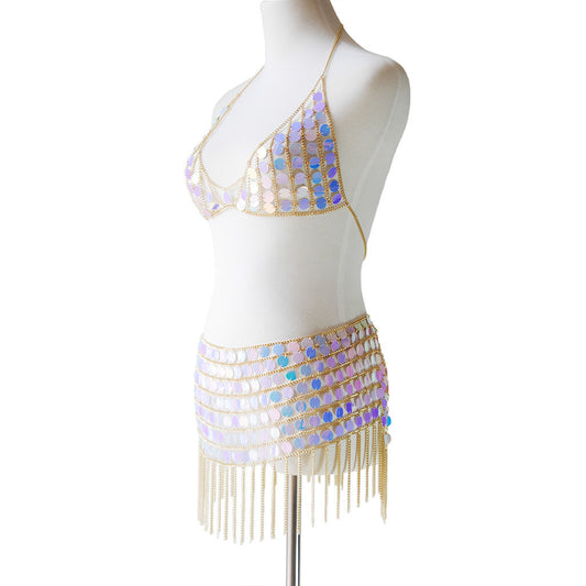 Vestido de Lentejuelas Brillante para Fiesta Nocturna - Image 2