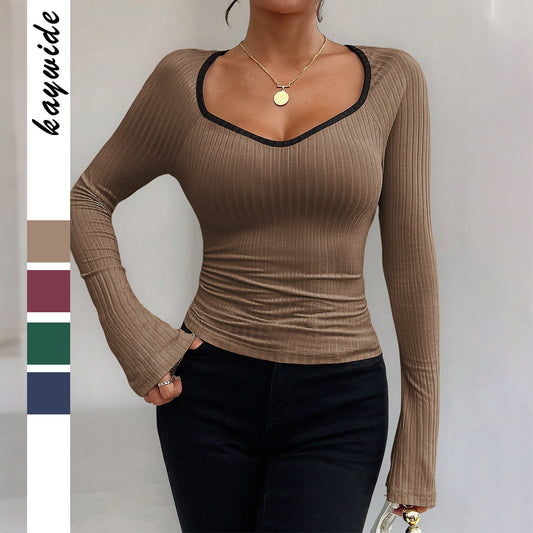 Blusa Manga Larga Color Sólido Y2g Hot Girl - Image 2