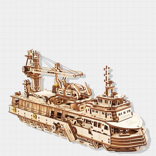 Modelo 3D de Barco Científico - Puzzle Educativo Armable - Image 2