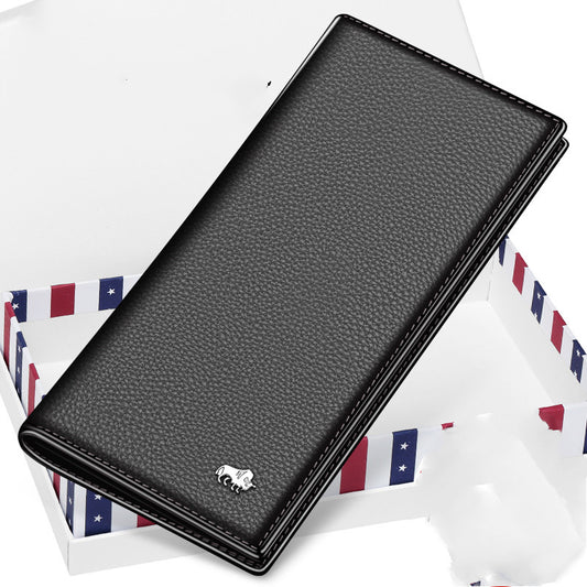 Cartera Larga para Hombre en Cuero de Bisonte Americano - Image 2
