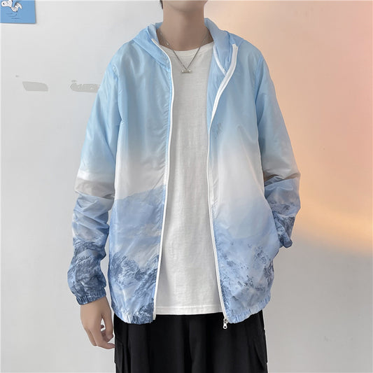 Camisa de Protección Solar con Degradado de Colores - Diseño Holgado y Casual - Image 2