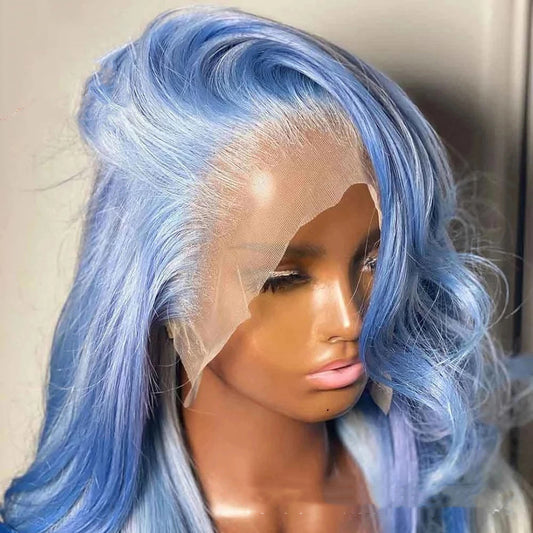 Pelucas Frontal de Encaje con Ondas Corporales en Cabello Humano - Image 2