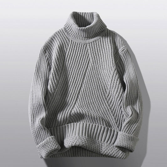 Suéter Cuello Alto Grueso Casual para Hombre - Image 2
