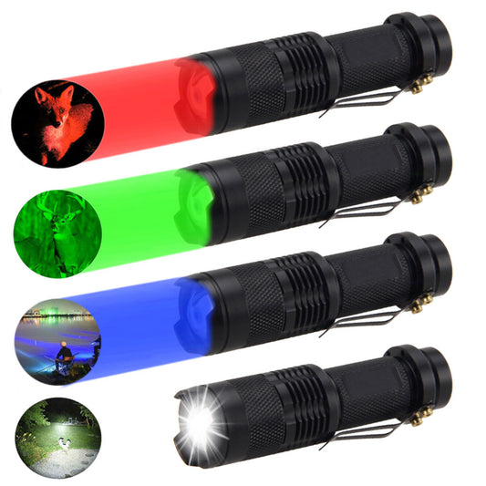 Linterna LED Multicolor con Zoom Telescópico Ajustable - Image 2