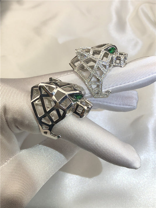 Anillo de Plata con Oro, Esmeraldas y Detalles en Verde - Image 2