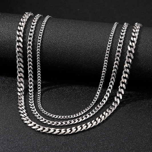 Collar de Acero Titanio Estilo Hip-hop Urbano para Hombre - Image 2