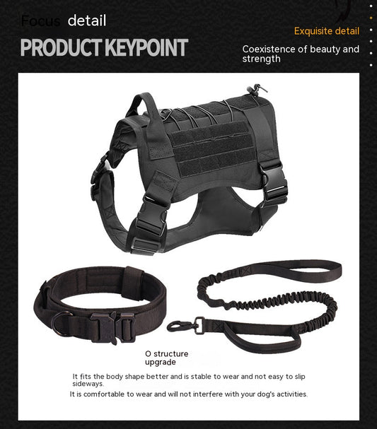 Chaleco Táctico para Perros en Nylon con Cierre Rápido - Image 2