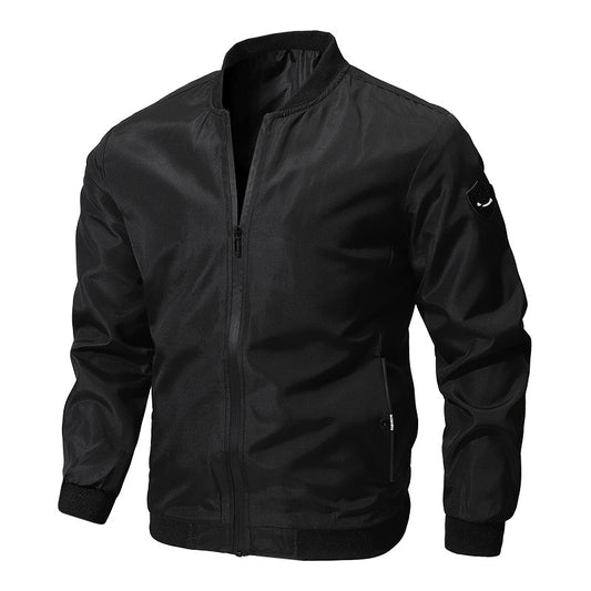 Abrigo Casual de Hombre Liso para Primavera y Otoño - Image 2