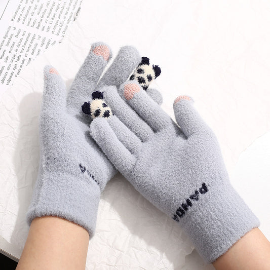 Guantes de Invierno para Mujer con Pantalla Táctil - Lana Sintética Gruesa y Calidez - Image 2