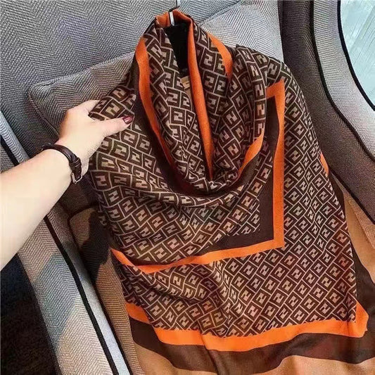 Pashmina de Algodón y Lino Estampada - Chal Abrigador Versátil - Image 2