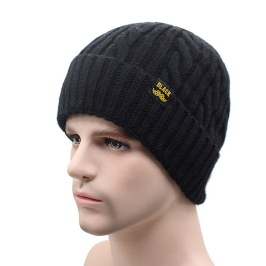 Gorro Tejido Europeo Hombre - Abrigo Otoño e Invierno - Image 2
