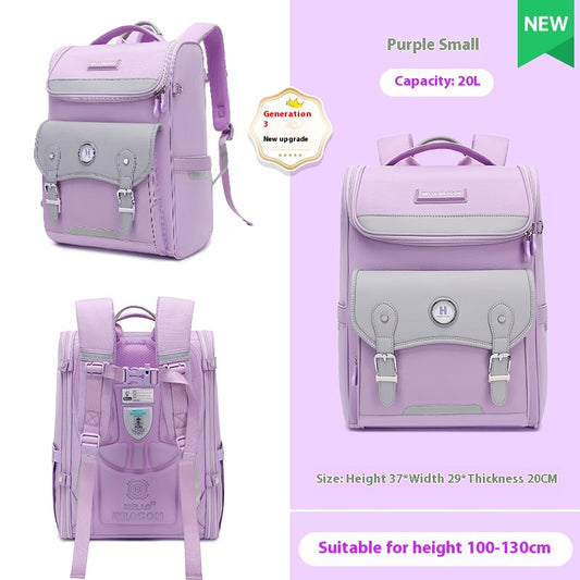 Mochila Escolar Ultraligera con Protección Dorsal para Primaria - Image 2