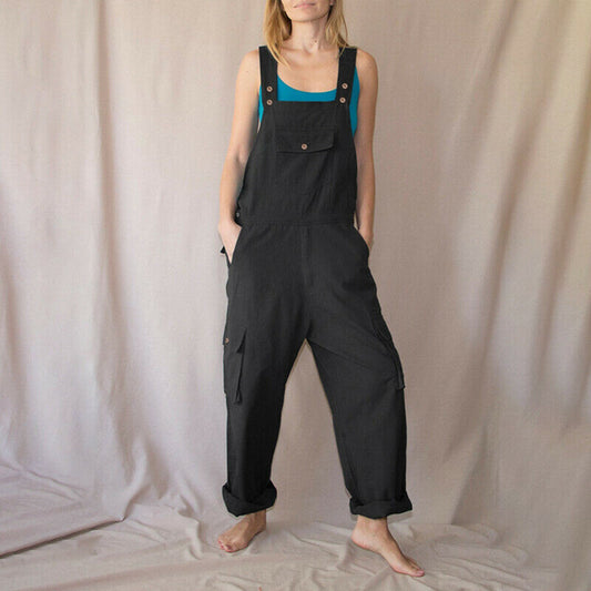 Overol Cargo Multibolsillos para Mujer - Estilo Casual - Image 2