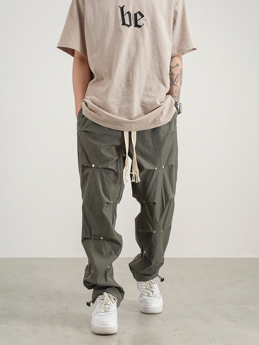 Pantalones Jogger de Corte 3D con Cordón Ajustable para Hombre - Image 2