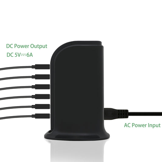 Cargador USB Multipuerto 30W de Carga Vertical Universal - Image 2