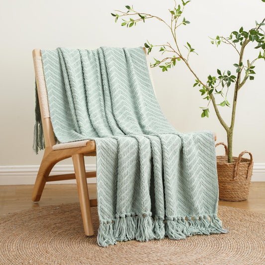 Funda de Sofá Tejida con Borlas - Protector Versátil y Elegante - Image 2