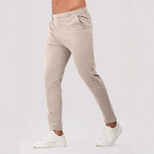 Pantalones de Vestir Casuales Lisos para Hombre - Multiusos Ejecutivos - Image 2
