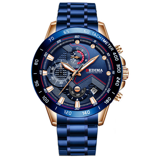 Reloj Deportivo Acero Inoxidable Resistente al Agua con Luz Nocturna - Image 2