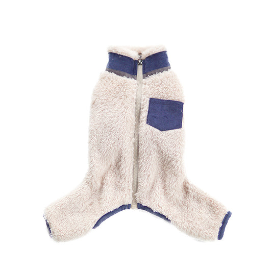 Abrigo Acolchado con Cuello Plush para Mascotas en Invierno - Image 2