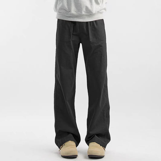 Pantalones Cargo Retro Maillard de Corte Recto para Hombre - Image 2