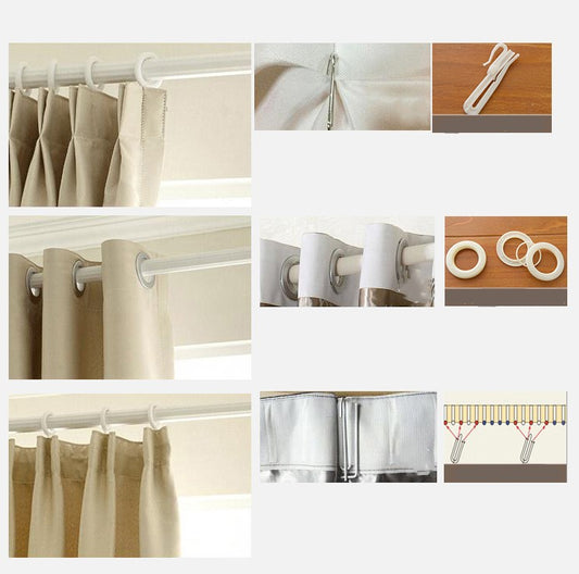 Sheer white curtains with a delicate brown leafy vine pattern, offering light transmission for a pastoral style room. - Image 2
