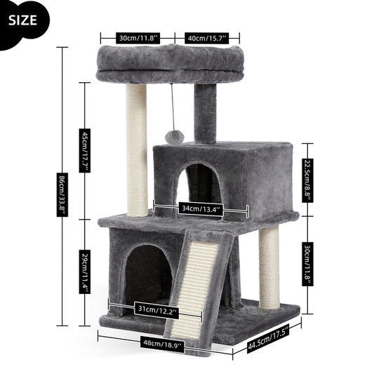 Torre de Lujo para Gatos con Doble Condominio y Percha Espaciosa - Image 2