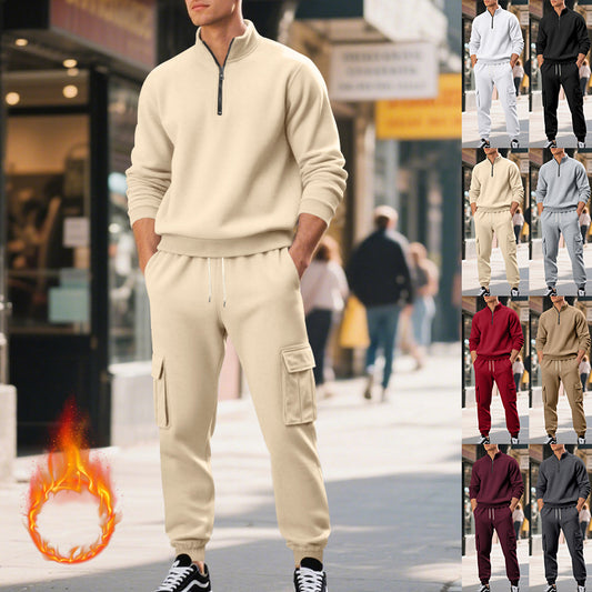 Pantalones Deportivos Térmicos con Forro Polar y Cierre - Image 2