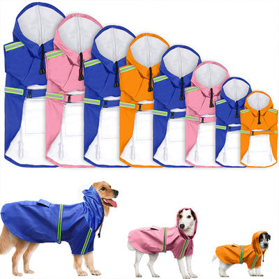 Poncho Impermeable Reflectante para Perros Grandes - Protección Total en Lluvia - Image 2