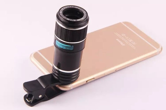 Lente de Zoom Universal 12x para Smartphone - Gran Angular 70° con Vidrio Óptico - Image 2