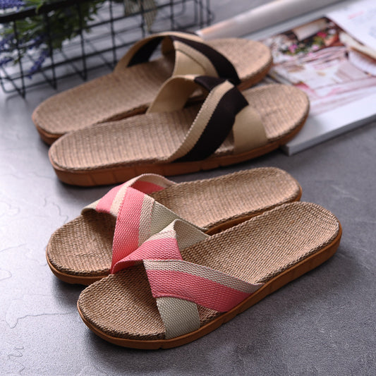Pantuflas Antideslizantes de Lino Cómodo - Image 2