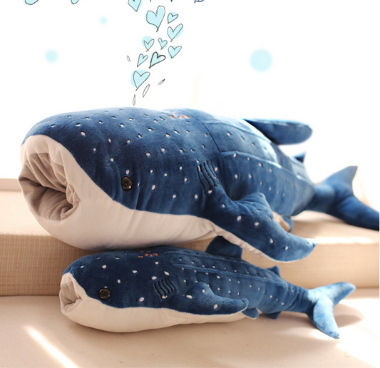 Almohada Infantil Ballena Azul de Peluche - Image 2