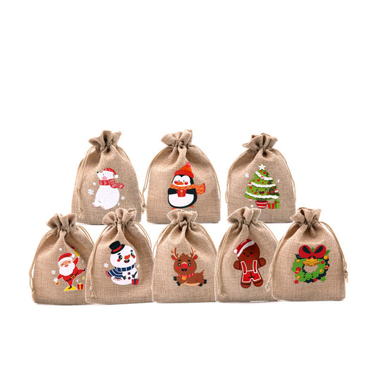 Bolsa de Algodón Navideña con Estampado en Calor y Cierre Superior - Image 2