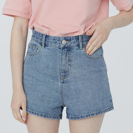 Shorts de Mezclilla Casual Holgados para Pareja - Image 2
