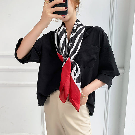 Pañuelos de Seda Estampados para Mujer - Hijab Versátil - Image 2