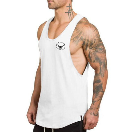Chaleco Deportivo Hombre Estampado Algodón 100% Corte Holgado - Image 2