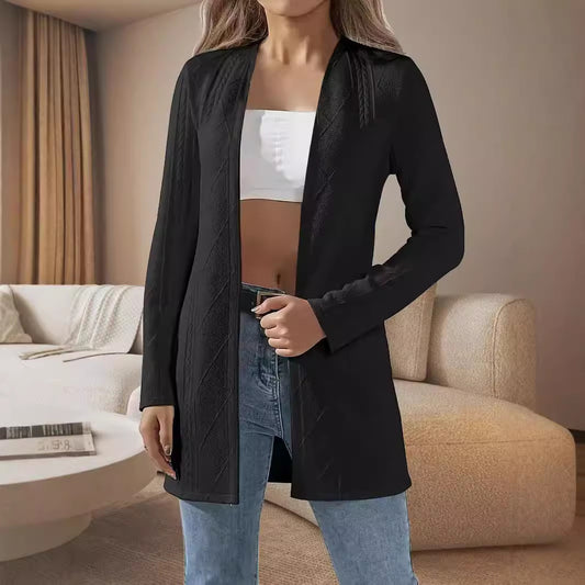 Cardigan Texturizado de Manga Larga para Mujer - Image 2