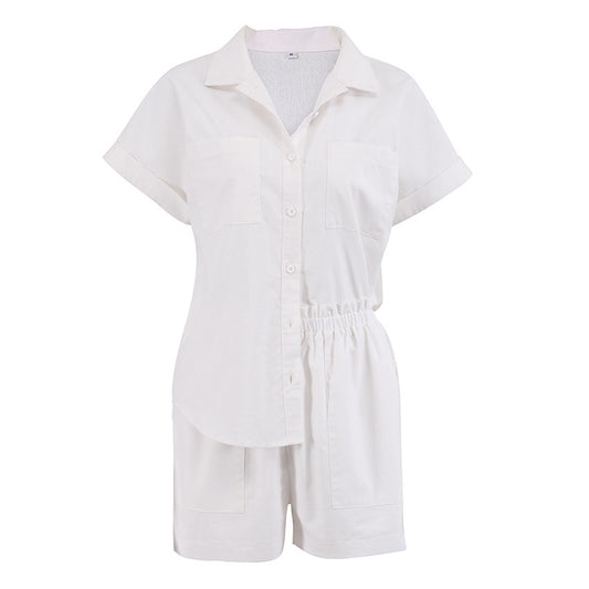 Conjunto Casual de Blusa y Shorts para Mujer - Cómodo y Versátil - Image 2