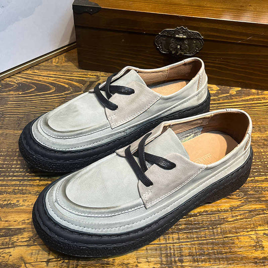 Zapatos de Cuero Genuino con Plataforma para Hombre - Slip-on Cómodos - Image 2