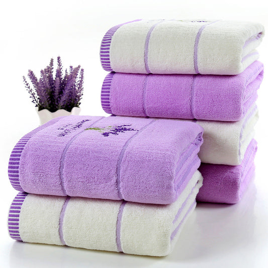 Toalla de Baño de Algodón Puro Perfumada con Lavanda - Image 2