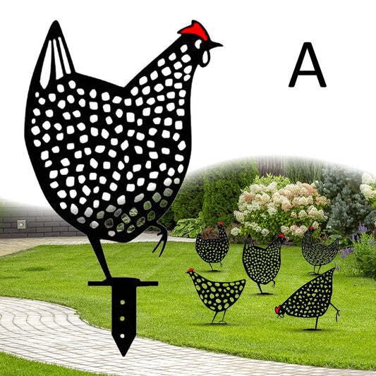 Decoración de Jardín con Figuras de Gallinas - Estacas para Patio y Huerto - Image 2