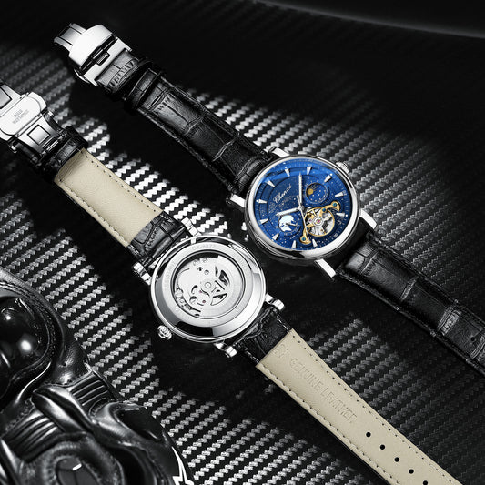 Reloj Mecánico Tourbillon Hueco Fase Lunar Xinghe con Esfera Luminosa - Image 2