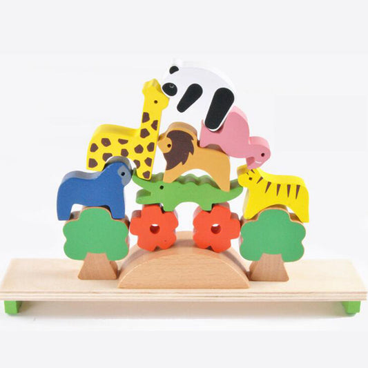 Tabla de Equilibrio con Animales del Bosque en Madera - Image 2