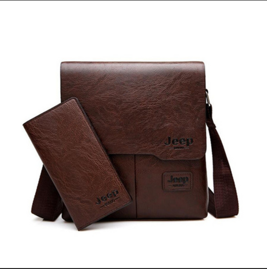 Bolso Messenger Ejecutivo Asimétrico con Billetera Integrada - Image 2