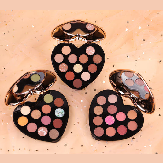 Paleta de Sombras en Forma de Corazón - 12 Colores Profesionales - Image 2