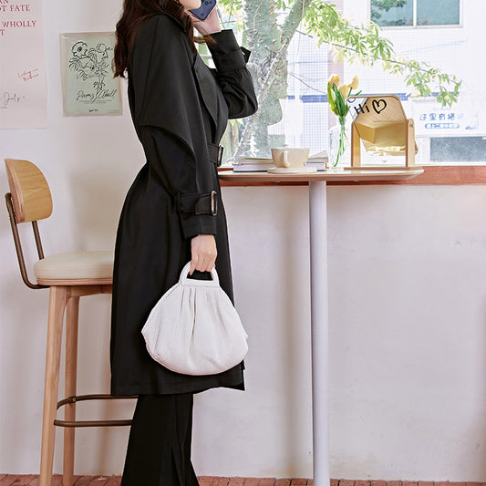 Gabardina Clásica Británica Retro de Largo Medio para Mujer - Image 2