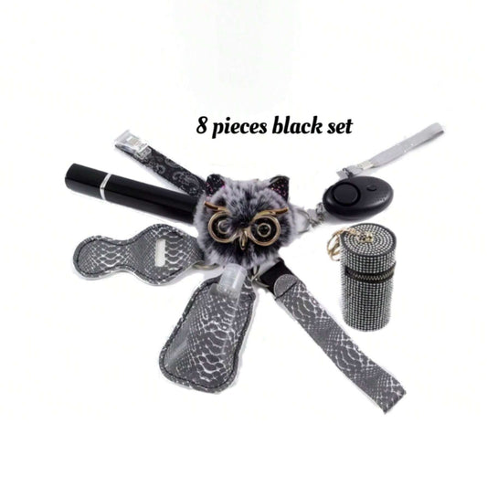 Set de 8 Búhos Negros Decorativos - Image 2