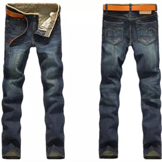 Pantalones Retro Clásicos de Corte Recto para Hombre - Image 2