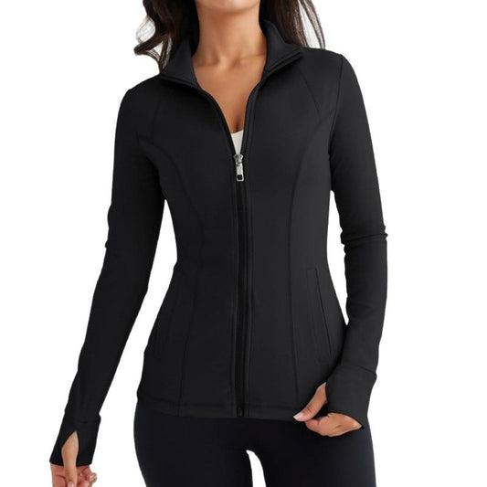 Chaqueta Deportiva Ajustada de Manga Larga con Tecnología Elástica - Image 2